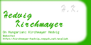 hedvig kirchmayer business card
